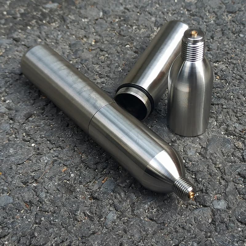 Stainless Steel Recyclable 33g Co2 Cartridge for Rescues Life Vest Airbag Vest Power Aquariums Beauty Injections Food Processing - image 4