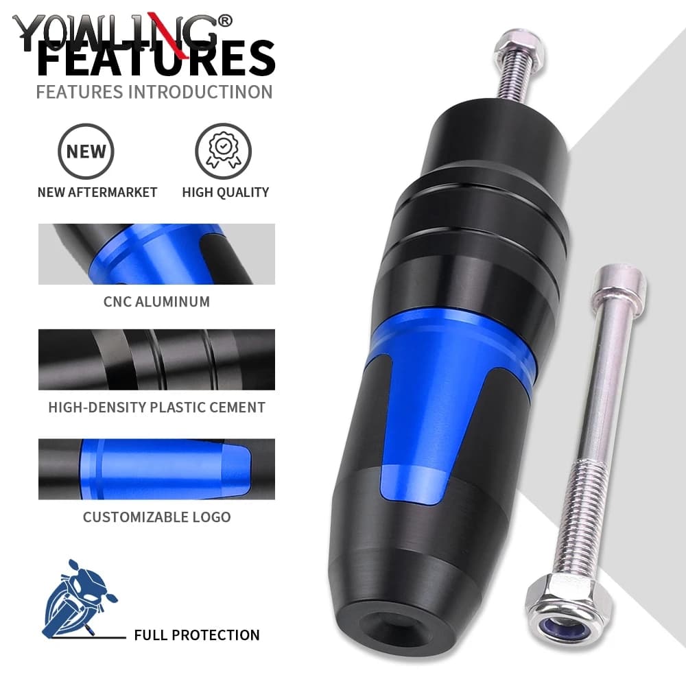 FOR Ducati Hypermotard 950 1100 821 EVO 796 939 Motorcycle CNC Exhaust Frame Slider Engine Crash Pad Protector - image 5