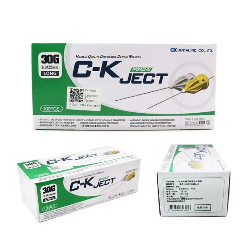 100Pcs Syringe Needle Dental Anesthesia Materials Disposable Needle Syringe Sterile Needle Metric\Inch Dental Materials - image 3