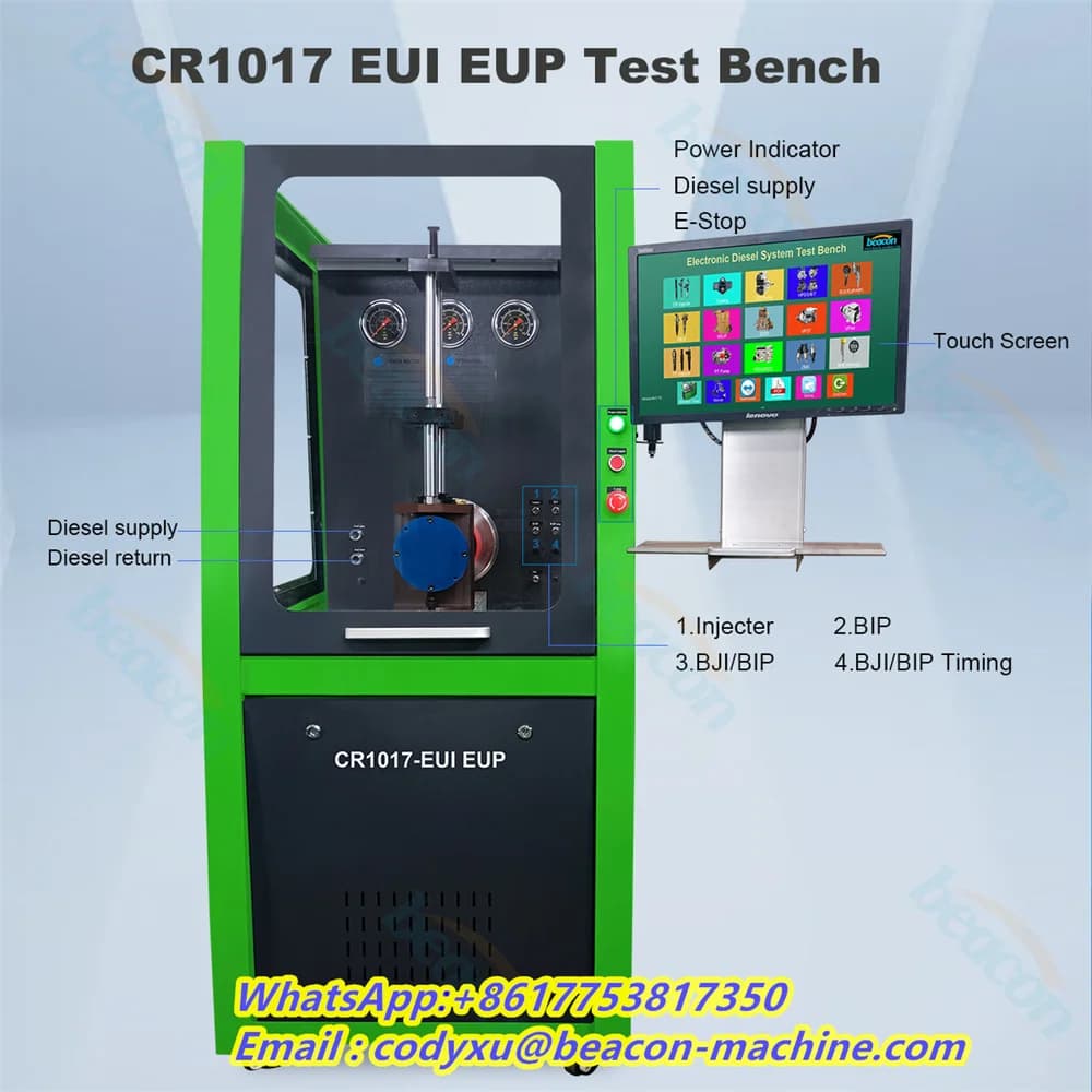 Auto Repair CR1017 CRI CRP EUI EUP PT HEUI Common Rail Injector PumpTest Bench With IMA Code Creating Function for Injector - image 5
