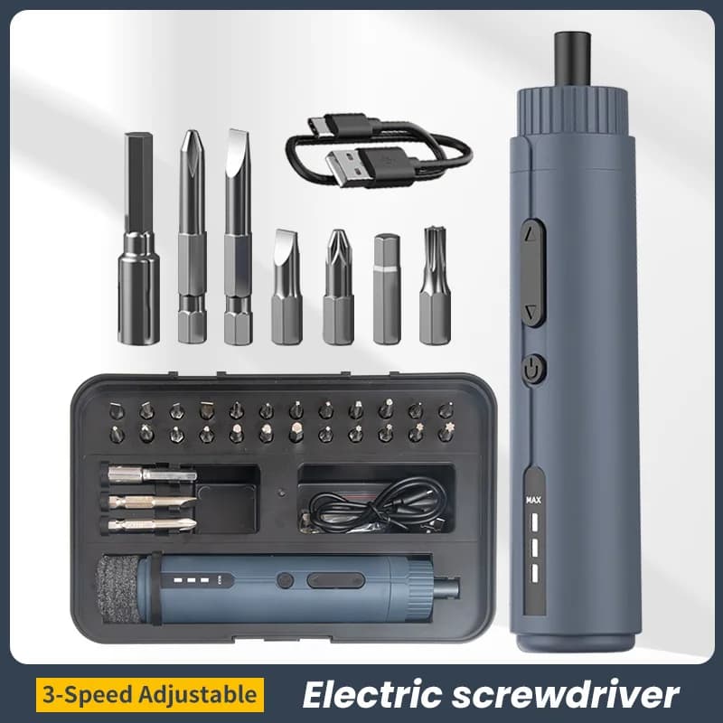 Mini Electrical Screwdriver Set Smart Cordless Electric Screw Driver Rechargeable With 30 Bit Set Power Drill Tools - image 6