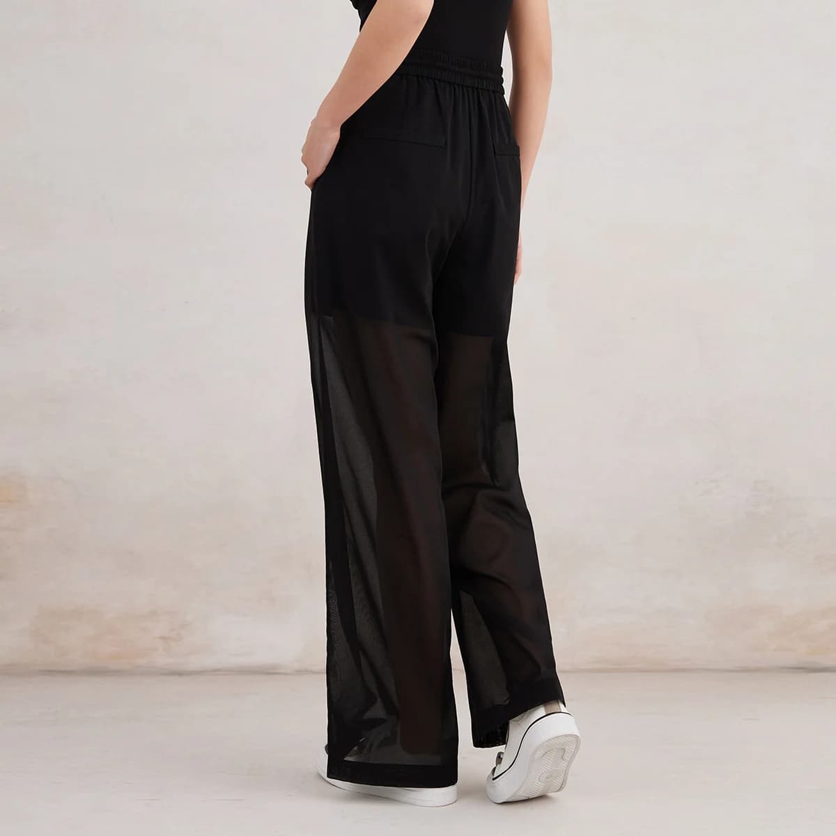 K3161X High Quality Clothing Combed 100% Cotton Pants Womens Clothing Ladies Loose  Trousers - image 4