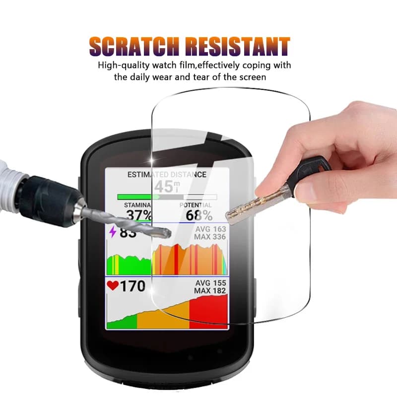 2PCS Tempered Glass For Garmin Edge 540 840 Screen Protector Protector glass For Edge 840 Protective Film - image 4