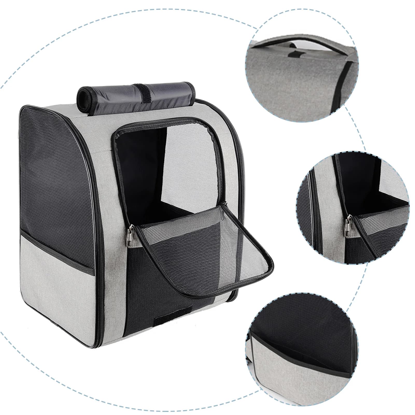 Oxford Cloth Pet Carrier Retractable Pet Shoulder Bag For Kittens Puppy - image 6