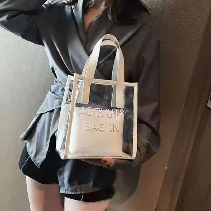 PVC Jelly Bag Women Transparent Handbags Summer Beach Clear Shoulder Bags Fashion Crossbody Bags - image 4