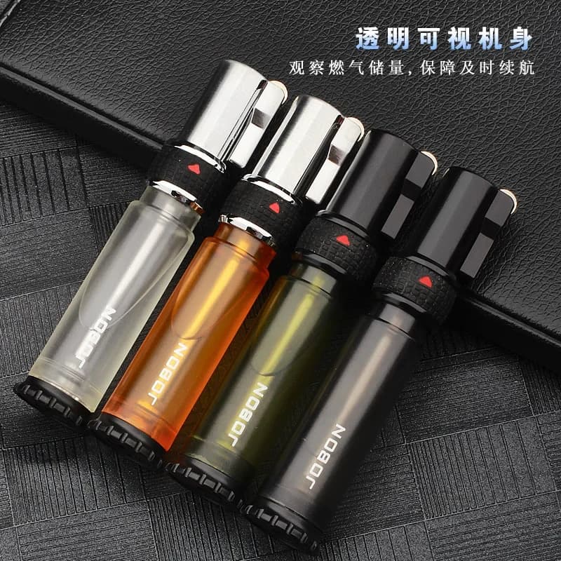 New Jobon Jet Flint Lighter Windproof Gas Torch Lighter Inflated Butane Metal Grinding Wheel Lighter Christmas Gift Men - image 5