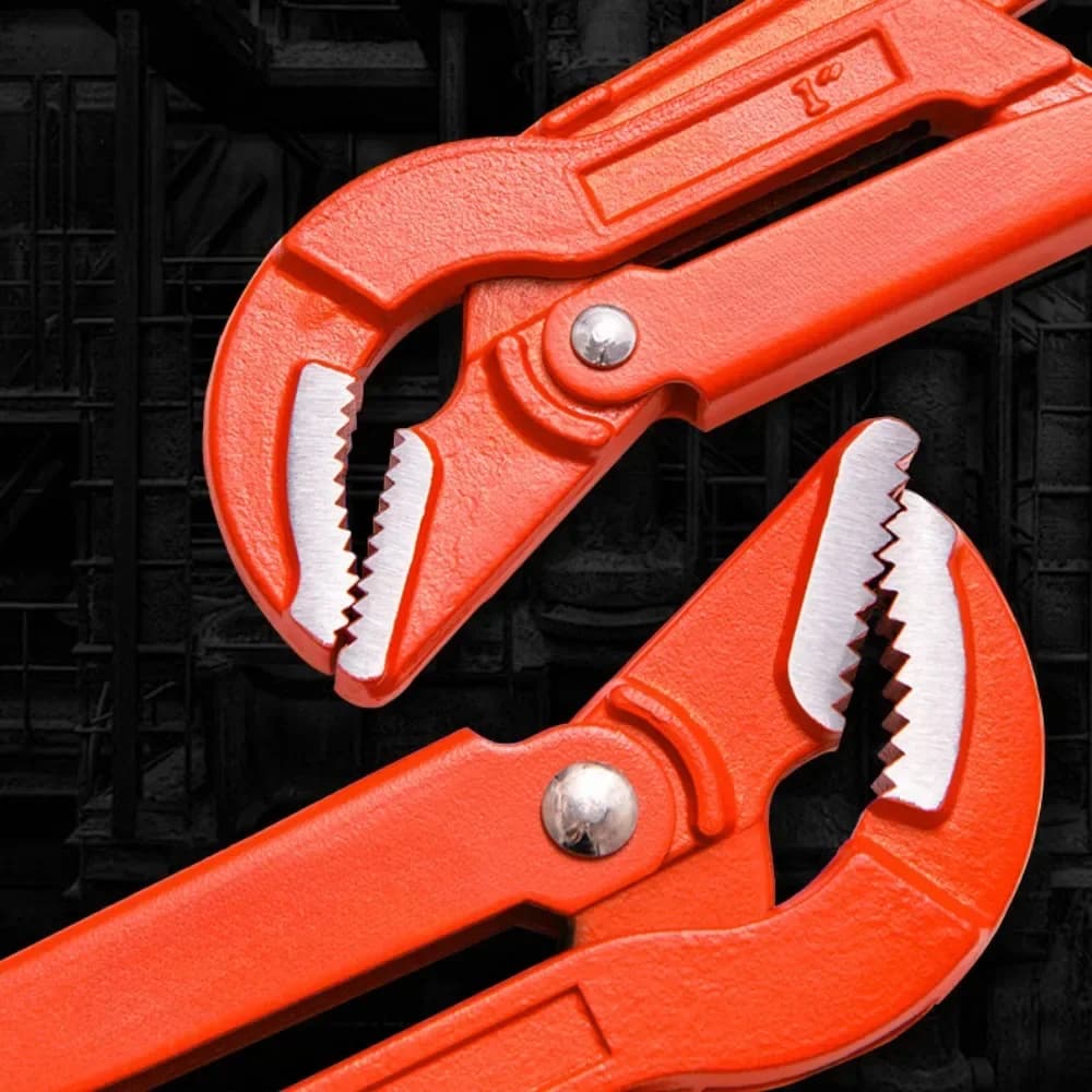 Eagle Point Pliers 1 1.5Inch Quick Pipe Wrench 45° Large Opening Throat Heavy Duty Plumbing Tools - image 5