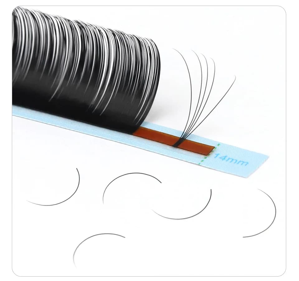 10 Cases False Mink Eyelash Extensions 8-25mm Individual Silk Eyelashes maquiagem cilios for Professionals Makeup Volume Lashes - image 5