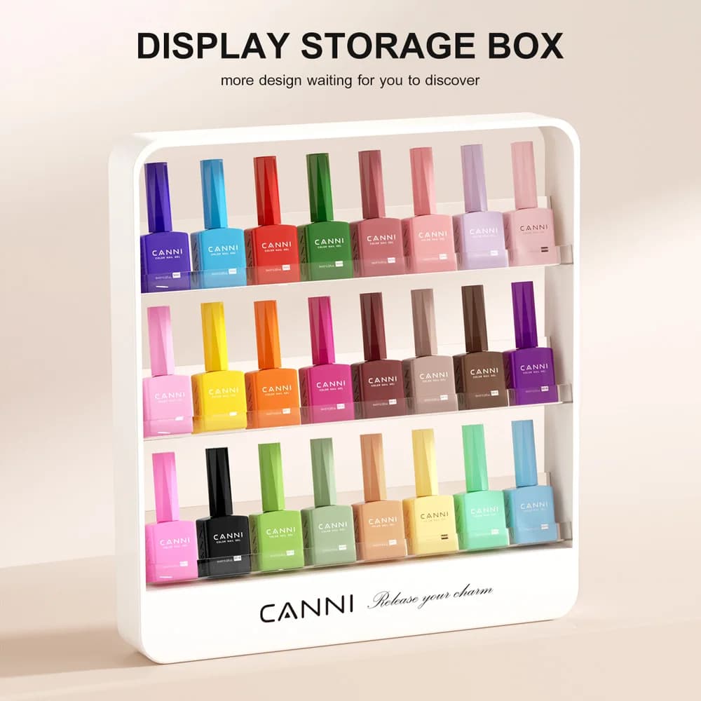 Nail Gel Display Storage Box (not with the gel) UV Gel Shelf CANNI VIP Kit Nail Gel Polish Soak Off UV LED Vainish Nail Manicure