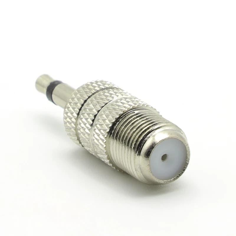 1/2PCS F Female Jack to 3.5mm Mono 1/8" Male Plug RF Coaxial Adapter RF Connectors FM Antenna Connector - image 5