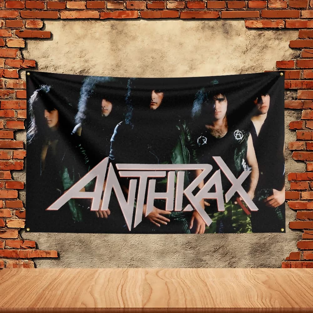 90X150ft Anthrax Band Party Flag Polyester Printed Flag Banner Tapestry for Garden Garage Decoration Concert Flag - image 4