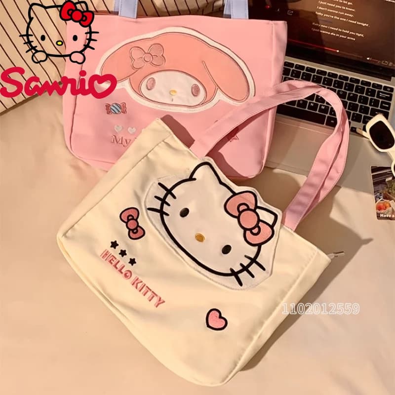 Hello Kitty New Women's Handbag Luxury Brand Original Fashion Women's Shoulder Bag Large Capacity Storage Tote Bag - image 5
