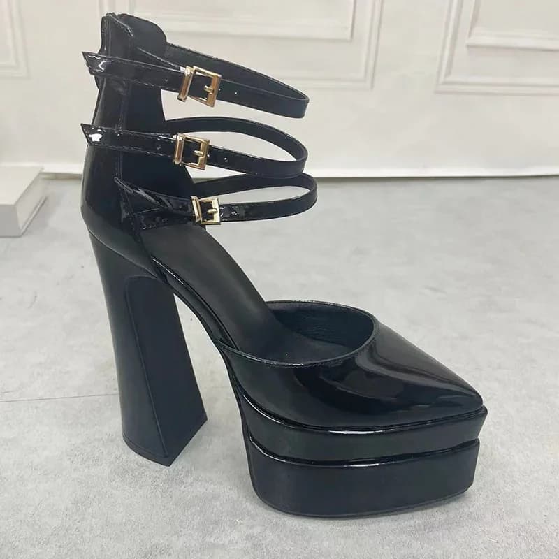 Women Pumps Summer Platform Sandals High Heels Shoes Sexy Dress Party Wedding Shoes Female Sandal New Fashion Ladies Shoes - image 6