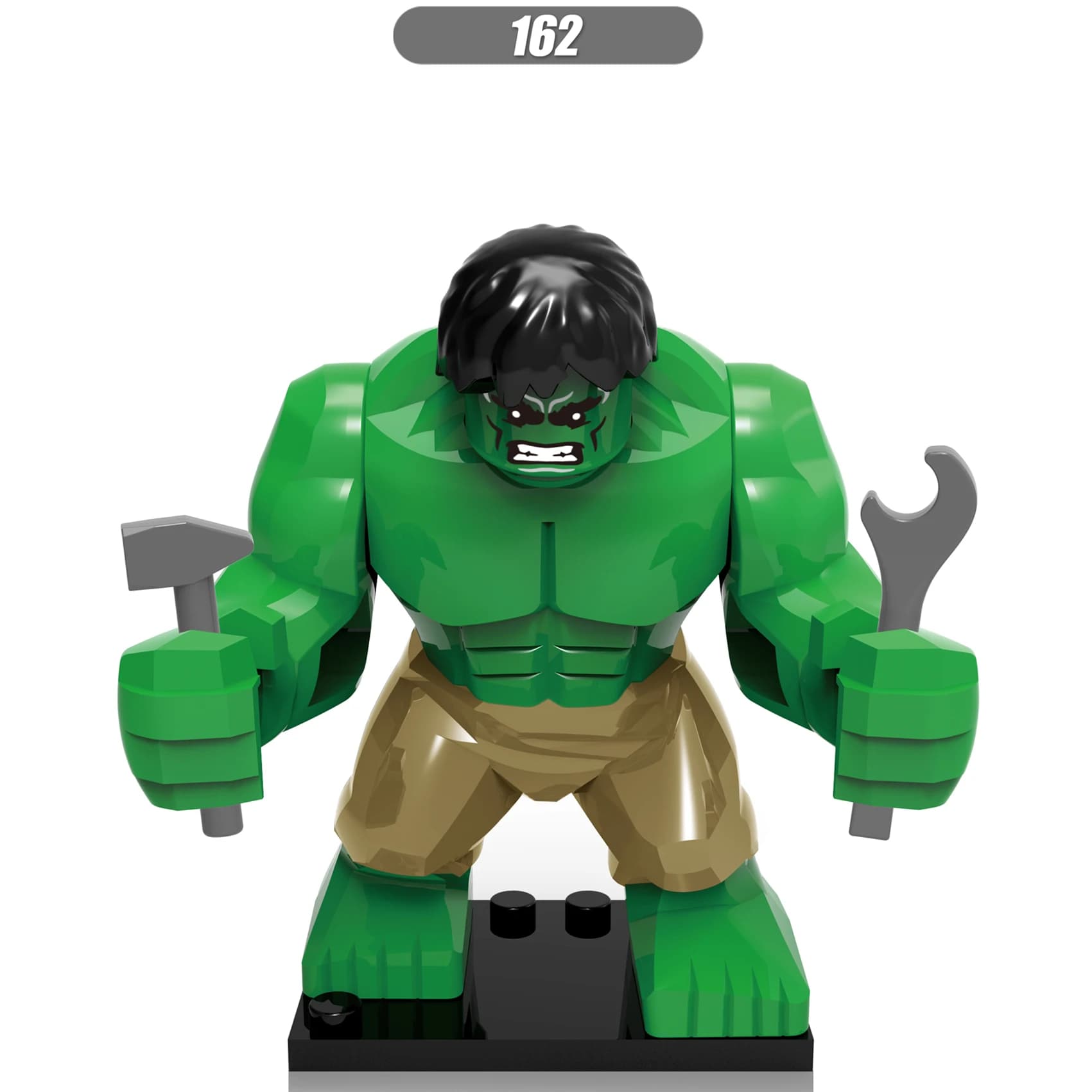 X160 6.5CM New Trend Hulk Bricks Building Blocks Anime Cartoon Mini Action Figures Heads Assembly Toys Kids Birthday Gifts X1052 - image 6