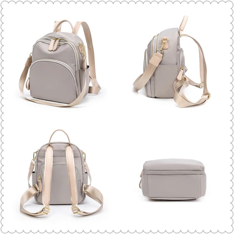 Fashion Backpack Bag for Women Female Bags Casual Stylish Oxford Cloth Waterproof Small Travelbag Portable Bookbags Cute Design - image 5