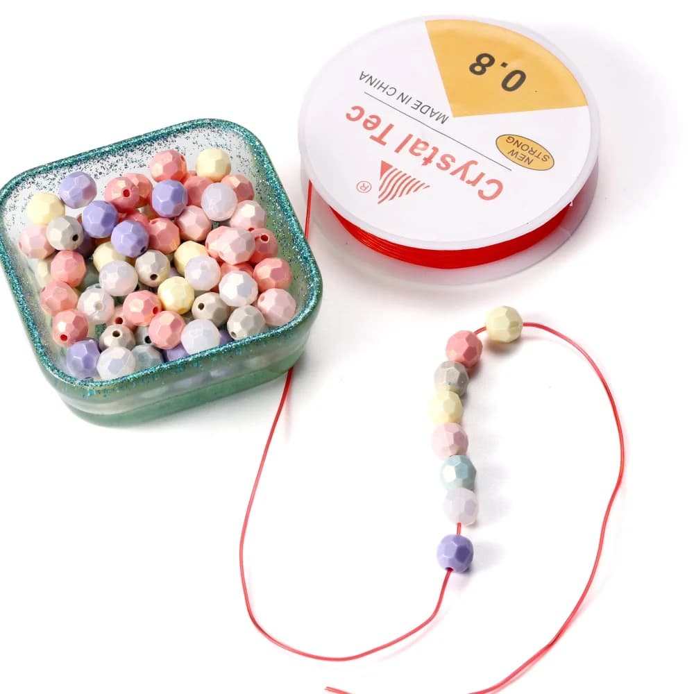 0.5-1mm Plastic Colorful Elastic Rope Round Crystal Line Jeweleri Thread for DIY Beading Bracelet Jewelry Making Accessories - image 4