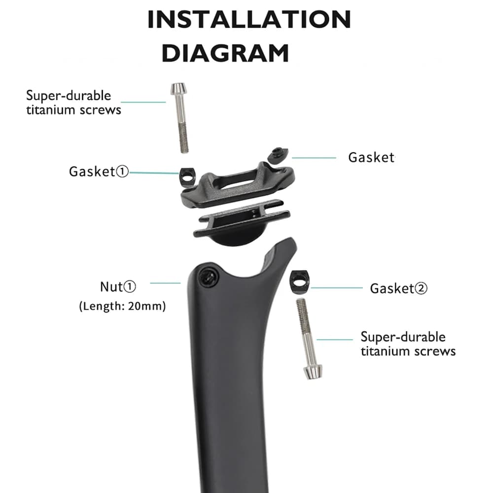 Carbon Seatpost for SL8 Road Bike 300mm/380mm Length Black Matte Lightweight Bicycle Seat Post - image 4