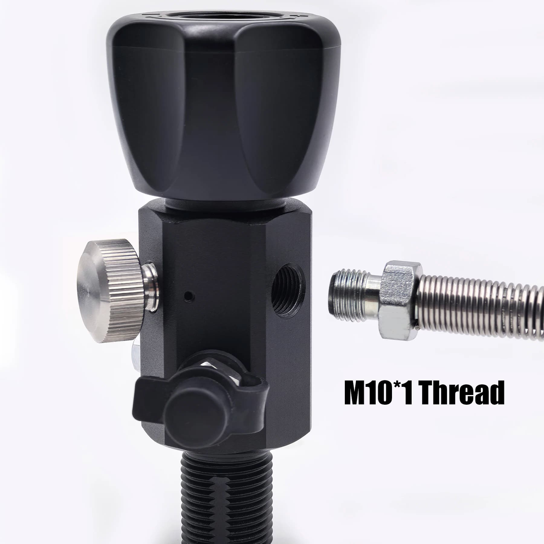 Air Tank Charging Valve DIN Valve Refill Adapter Filling Station Cylinder Dual Gauges 4500psi/300bar Thread M18*1.5 or 5/8-18UNF - image 4