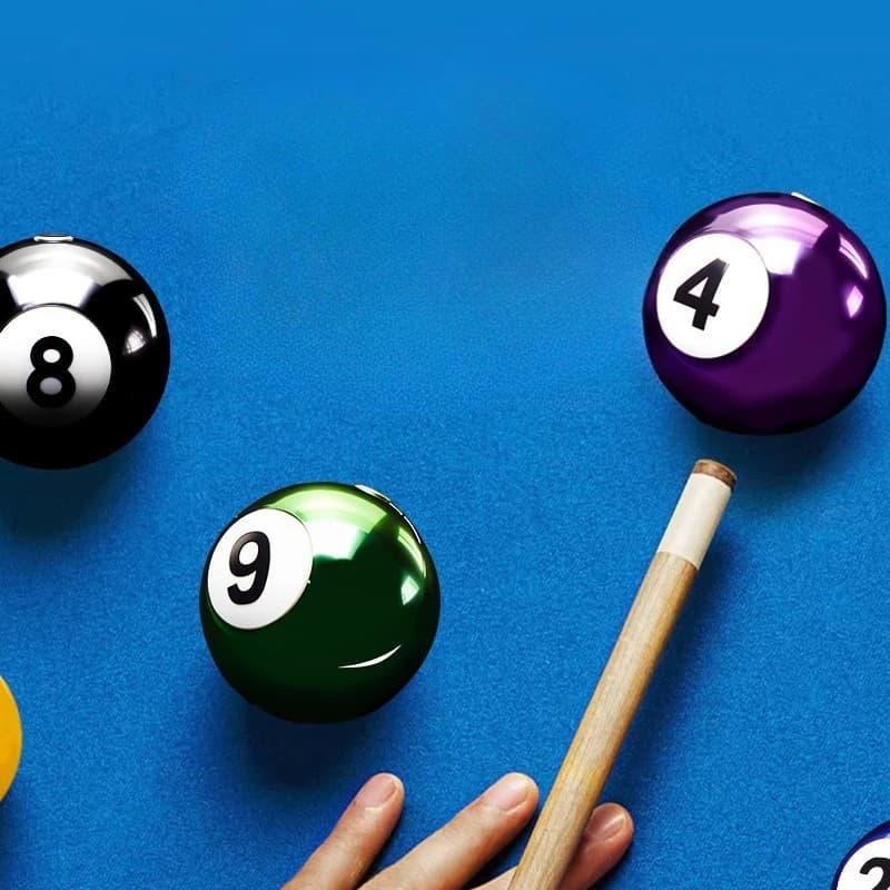 New Billiards Shaped Luminous Rotating Inflatable Lighter Keychain Personalized Men's Smoking Cool Gift Cigarette Accessories - image 5