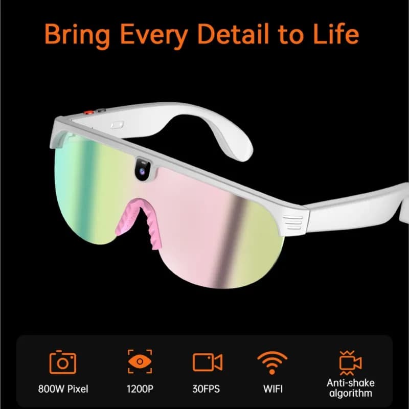 Outdoor Mountain Climbing Cycling Video Recording Photography AI Windproof Sand Proof UV Resistant Sports Sunglasses New 2026 - image 6