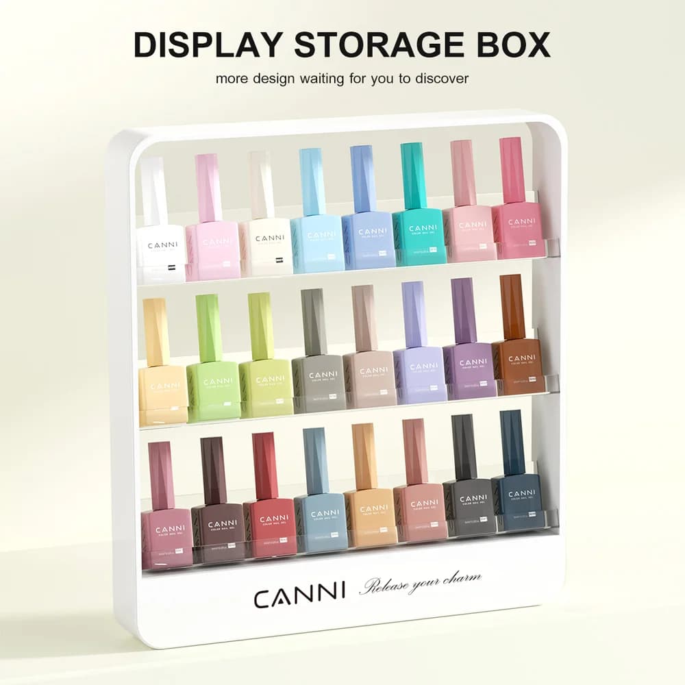 Nail Gel Display Storage Box (not with the gel) UV Gel Shelf CANNI VIP Kit Nail Gel Polish Soak Off UV LED Vainish Nail Manicure - image 4