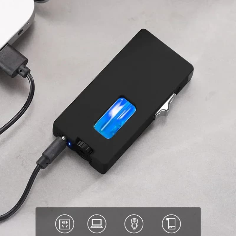 2025 NEW Open Fire Butane Gas Metal Lighter LED Visible Gas Window Sensing Shake Ignition Electric Lighter Smoking Men's Gift - image 6