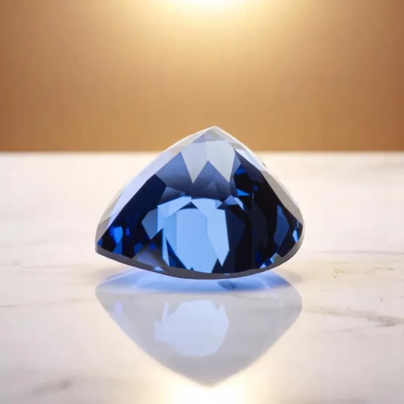 Heart Shape Royal Blue Color Lab Grown Sapphire VVS1 Gemstone for Diy Jewellery Making Materials Selectable AGL Certificate - image 5