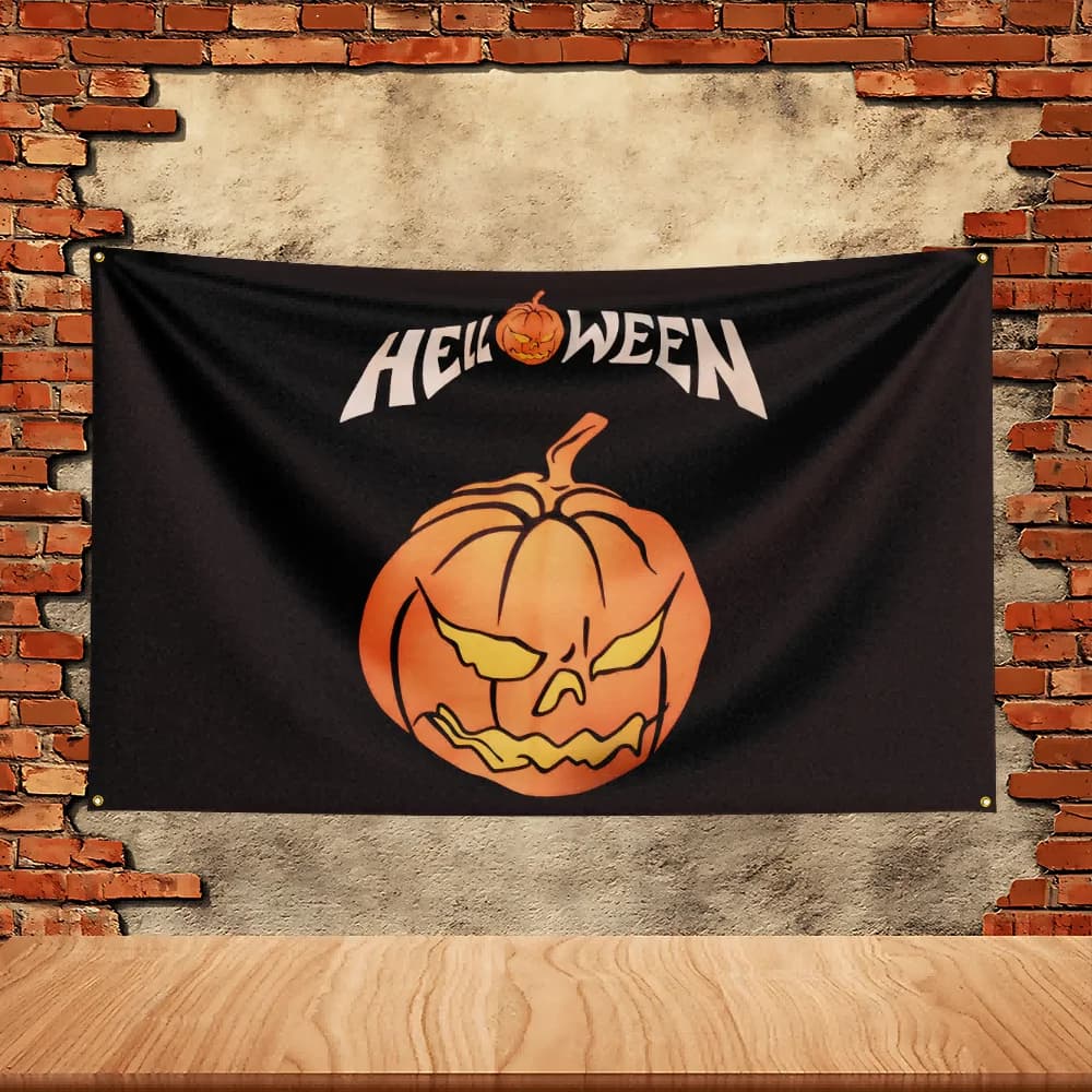 90X150ft Helloween Band Party Flag Polyester Printed Flag Banner Tapestry for Garden Garage Decoration Concert Flag - image 3