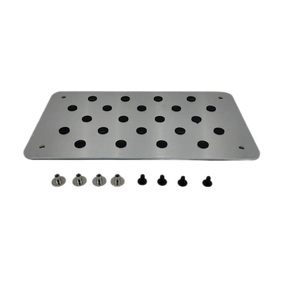 Car Non-slip Plate Carpet pedal Floor Mat Aluminum alloy Environmental Rubber Car Accessories Styling - image 5