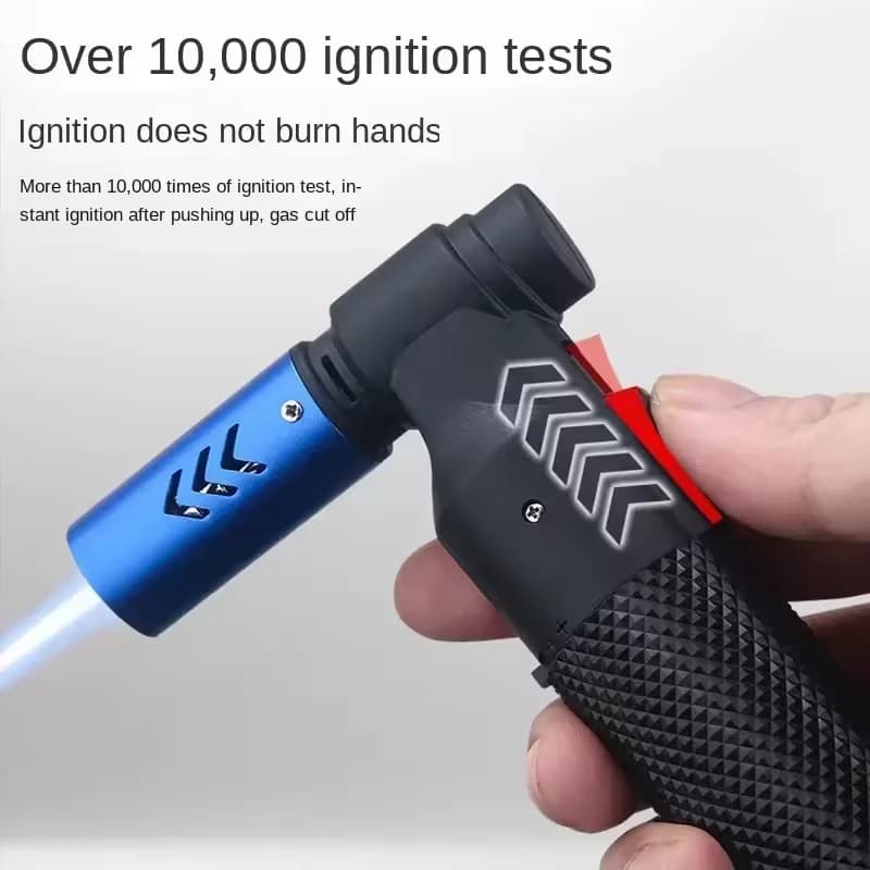 Honest Windproof Kitchen Cooking Spray Gun Torch Blue Flame Jet Gas Lighter Turbo Jewelry Welding Cigar Lighters - image 6
