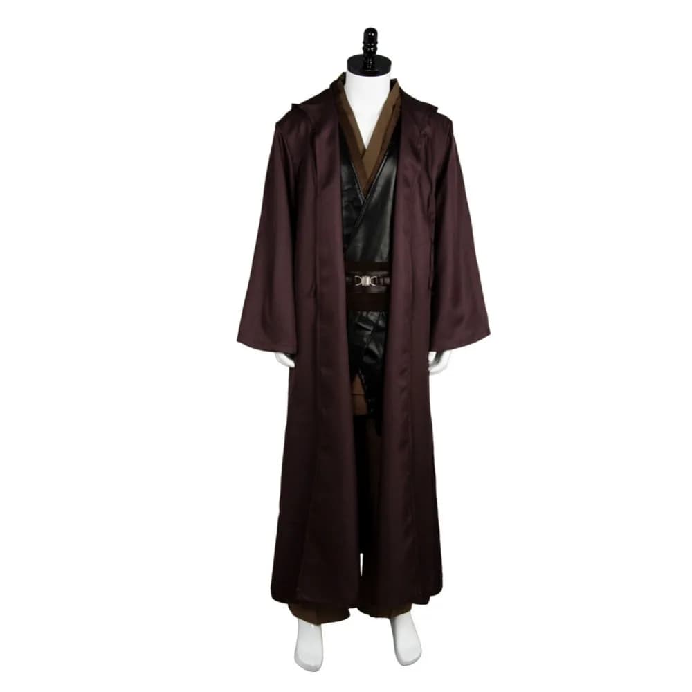 Jedi Anakin Skywalker Cosplay Costume Top Pants Cloak Robe For Adult Men Male Full Set Halloween Carnival Party Role Playing - image 3