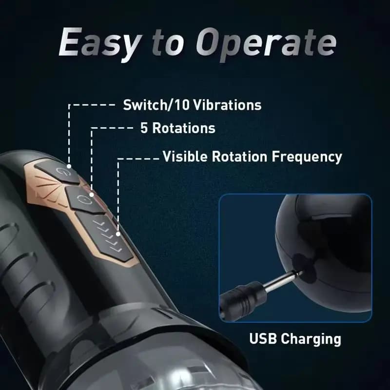 Automatic Masturbator Cup Machine Electric Piston Rotating Sucker Male Blowjob Vagina Dildo Real Oral Vibrator Sex Toys for Men - image 6