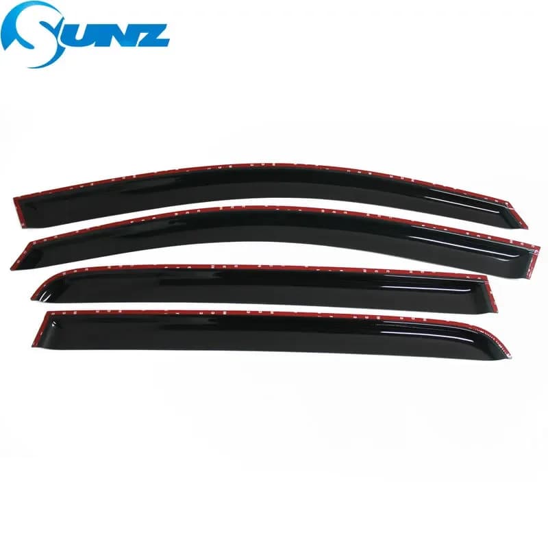 Side Window Deflectors For VW Golf 5 V MK5 TDI GTI R32 2004 2005 2006 2007 2008 Sun Rain Guard Door Visor Weathershield SUNZ - image 5