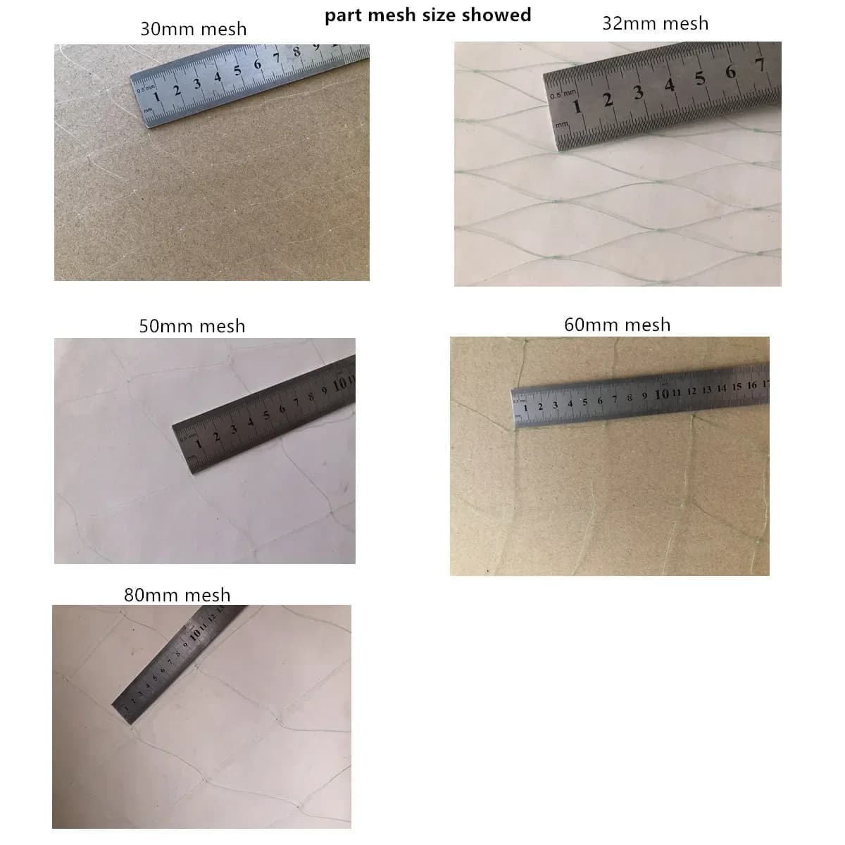 Tiwne 0.25MM-0.28mm Semi-Finished Fishing Net 25mm-67mm Mesh GillNet Monofilament Nylon Fishing Network Rede De Pesca Fish Trap - image 4