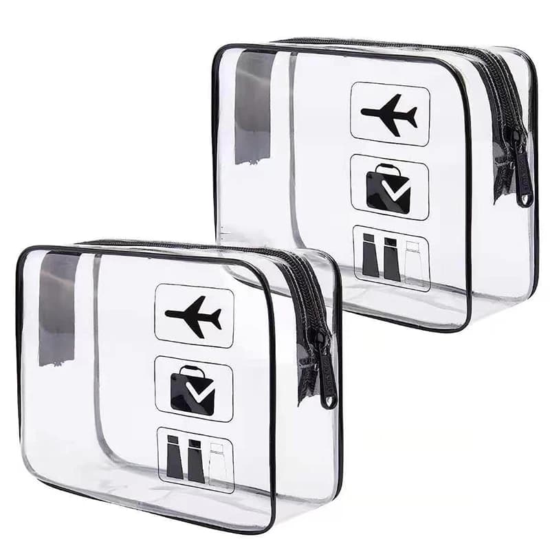 Clear Makeup Cosmetic Bag Portable Travel Toiletry Pouch Transparent Waterproof Pouch Storage Home Travel Wash Kit Case