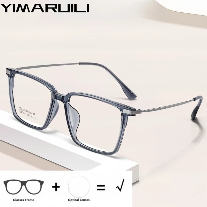 YIMARUILI Fashion Optical Prescription Myopia Glasses Men Hyperopia Progressive Recipe Formula Anti-reflective Glasses Women 682