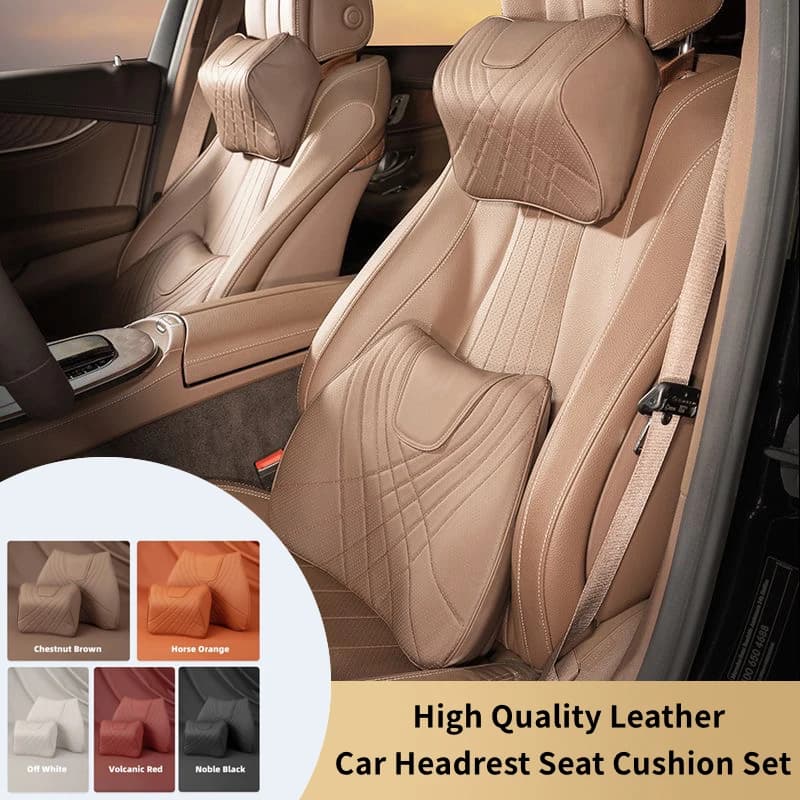 Car Headrest Seat Neck Pillow Rest Support Waist Cushion Car Seats Cover Anti-skid Seat Memory Foam Head Support Rest Protector