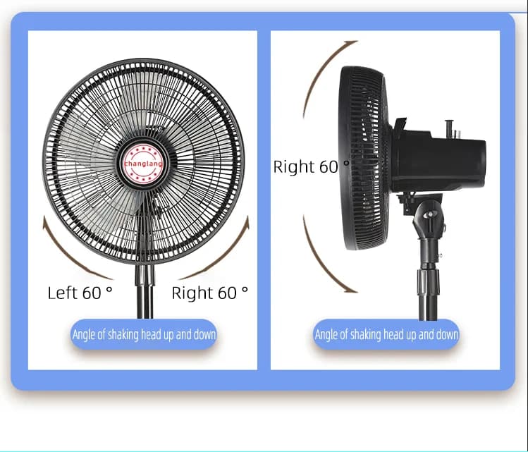 16 Inches Rechargeable 12V Fan Outdoor Solar Floor Fans Travel Portable Desktop Air Conditioner Camping High Wind pedestal fans - image 5