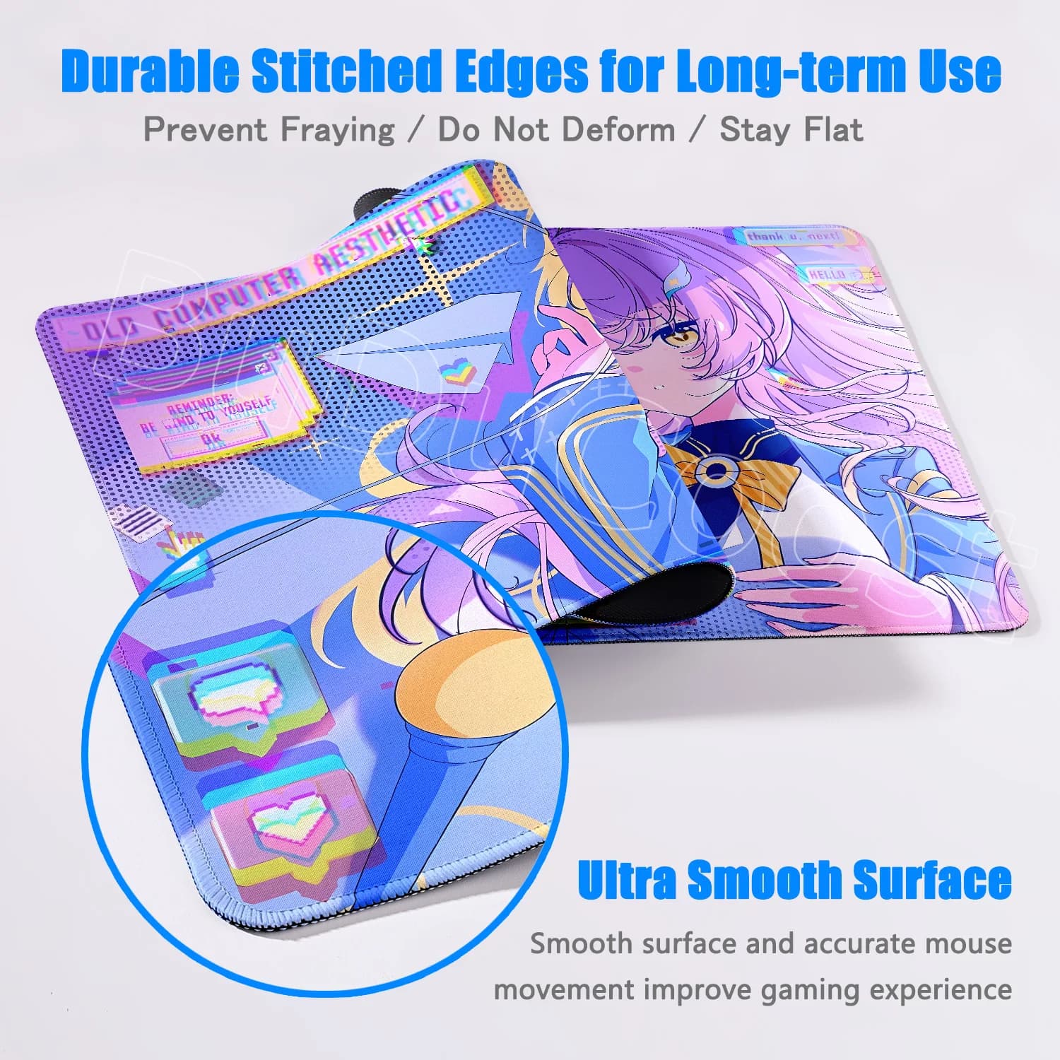 AEMEATH Mechanical Keyboard with High Definition Printing Locking Size Edge Accessories Includes Wuthering Wave Design Mouse Pad - image 5