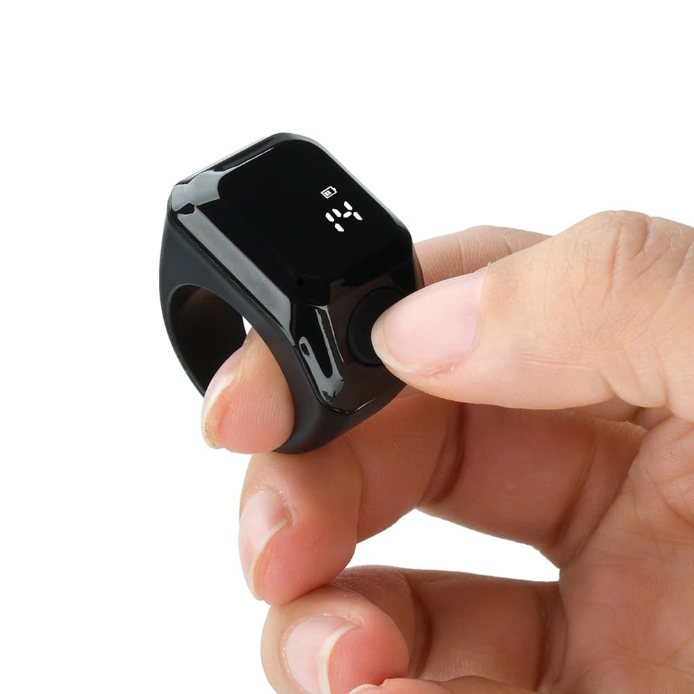 Smart APP Tally Counters Portable Digital Ring Counter Bluetooth Counting Muslims Zikr Ring Prayer Time Vibration Reminder - image 6