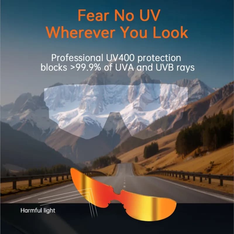 Outdoor Mountain Climbing Cycling Video Recording Photography AI Windproof Sand Proof UV Resistant Sports Sunglasses New 2026 - image 5