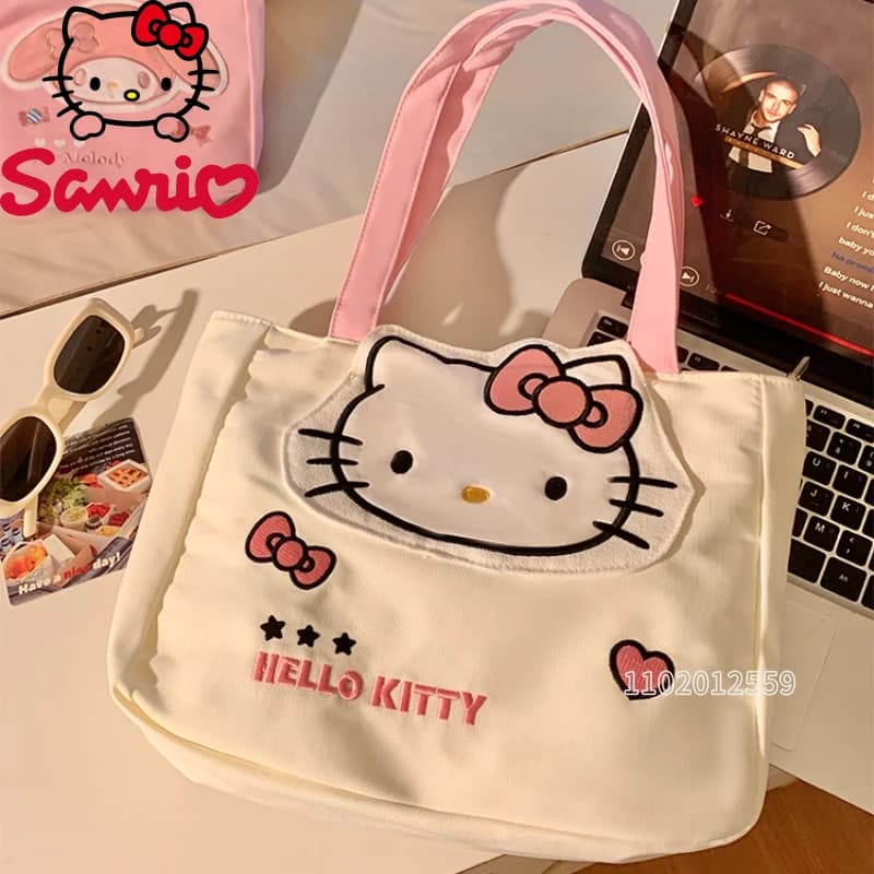 Hello Kitty New Women's Handbag Luxury Brand Original Fashion Women's Shoulder Bag Large Capacity Storage Tote Bag - image 4