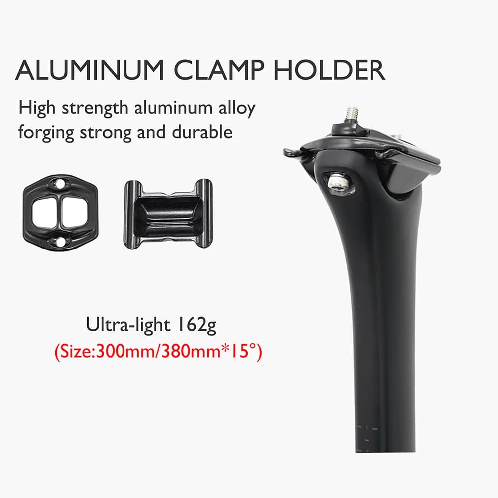 Carbon Seatpost for SL8 Road Bike 300mm/380mm Length Black Matte Lightweight Bicycle Seat Post - image 5