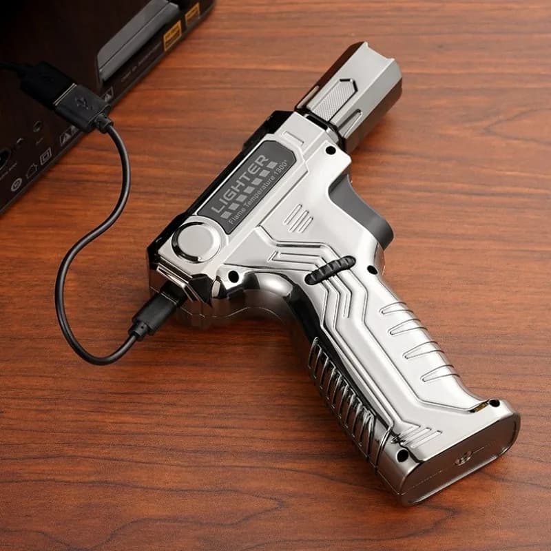 Metal High-temperature High Flame Welding Gun Lighter Windproof Direct Spray Flame Safety Lock Kitchen Cigar Outdoor Lighter - image 6