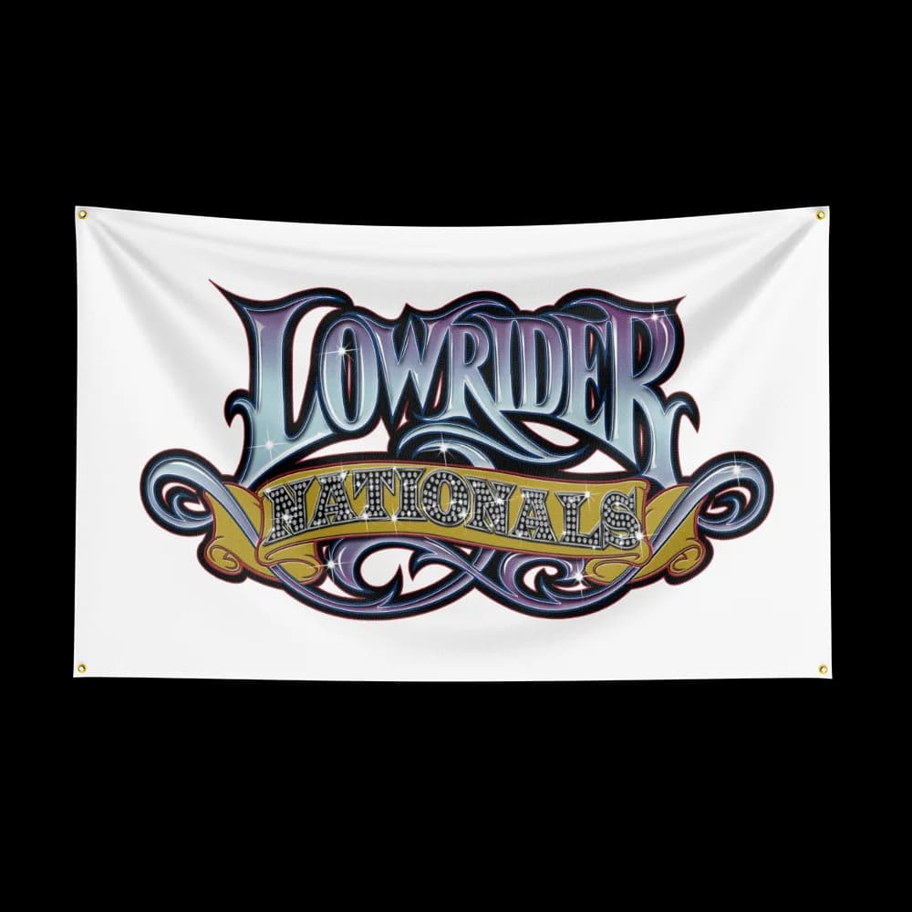 90*150CM Lowriders Racing Flag Polyester Digital Printing Banner for Garage Wall Art Indoor Decoration With Brass Grommets - image 4