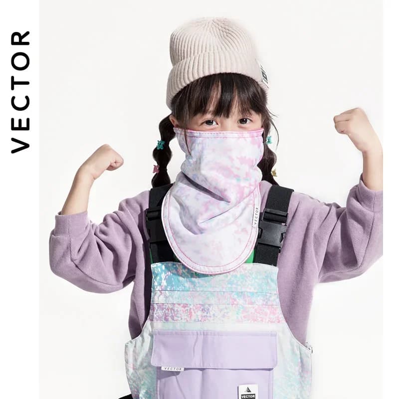 VECTOR Kids Winter Ski Cycling Mask Unisex Warm Full Face Snowboard Cartoon Triangular Scarf Windproof - image 3
