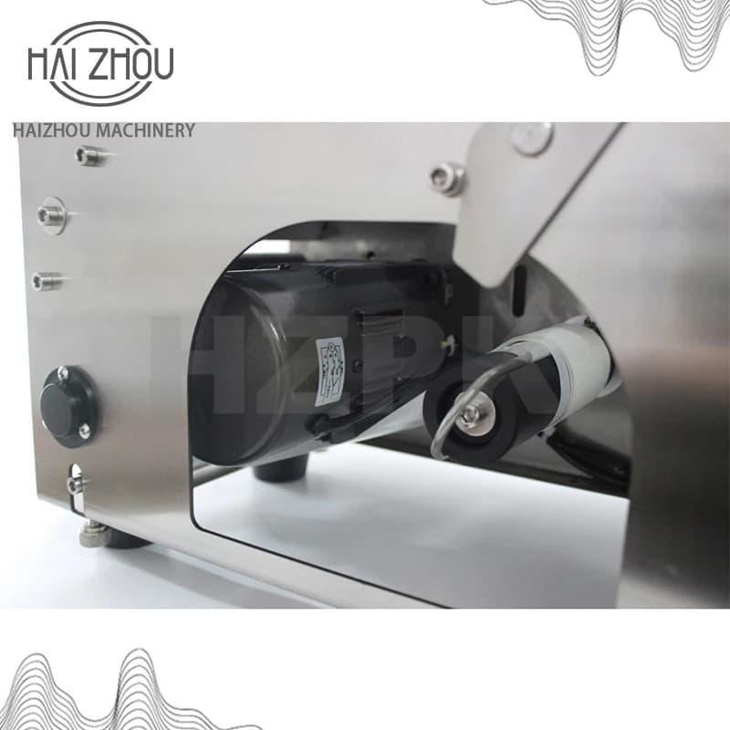 HAIZHOU Semi-automatic Stainless Steel Round Bottle Labeling Machine Small Packing Machinery Direct Industry MT-50S - image 6