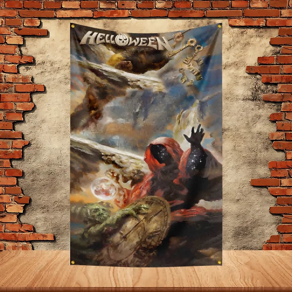 90X150ft Helloween Band Party Flag Polyester Printed Flag Banner Tapestry for Garden Garage Decoration Concert Flag - image 4