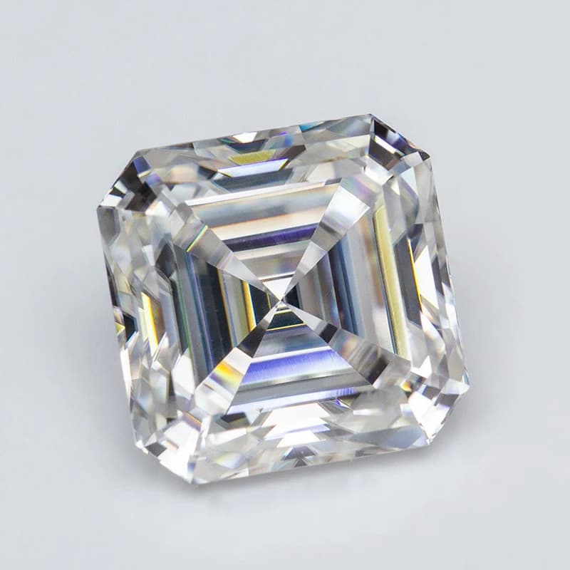D Color VVS1 3EX Asscher Cut Moissanite Stone with GRA Certificate Moissanite Loose Stone Moisanite Gemstone Pass Tester - image 6
