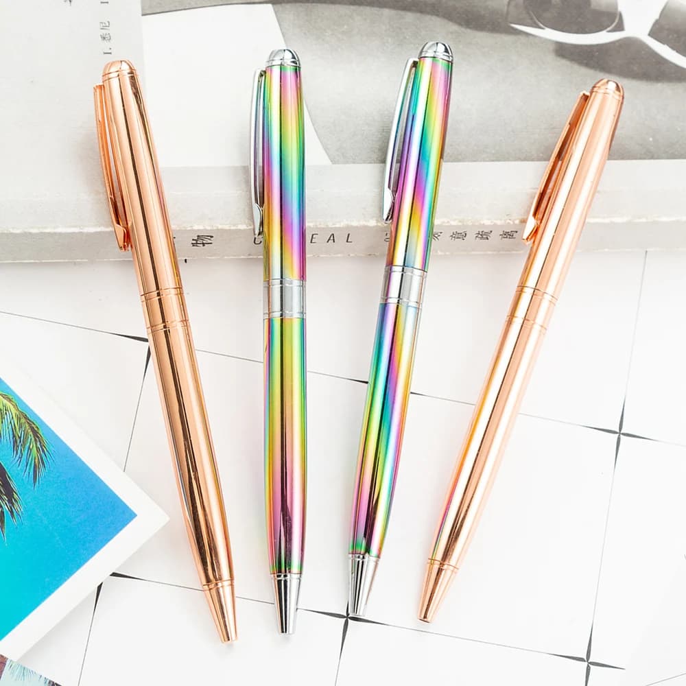 Color Business Roller Ballpoint Pen Luxury Cute Wedding Rose Gold Metal Stationery School Office Supplies Premium Gift Ball Pen - image 4